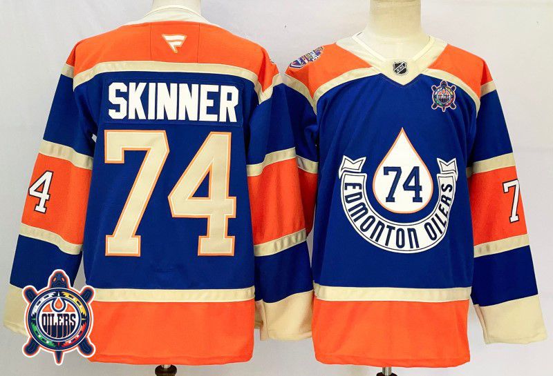 Men Edmonton Oilers #74 Skinner Blue Fanatics 2025 NHL Jersey style 3->detroit red wings->NHL Jersey